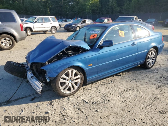 2001 BMW 3 Series 330Ci with VIN WBABN53451JU32534, listed as a Copart auction lot 70293314 with 0 mi miles and Salvage Title. Bid and sale history available at carsss.com. Image 1.