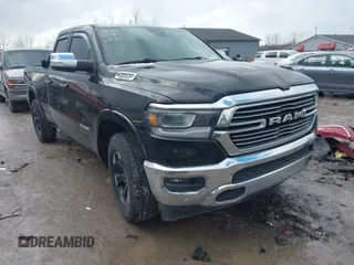 2019 Ram 1500 Laramie with VIN 1C6SRFDT6KN869740, listed as a IAAI auction lot 41563751 with 132,611 mi miles. Bid and sale history available at carsss.com. Image 1.
