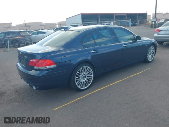 2008 BMW 7 Series 750Li with VIN WBAHN83548DT83470, listed as a IAAI auction lot 41071244 with 106,064 mi miles and . Bid and sale history available at DreamBid. Image 4.