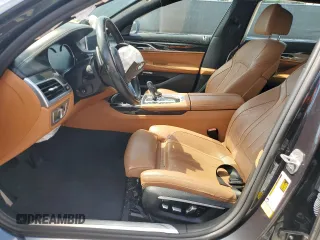2017 BMW 7 Series 740i with VIN WBA7E2C53HG739365, listed as a Copart auction lot 58234325 with Not provided miles and Salvage title. Bid and sale history available at DreamBid. Image 7.