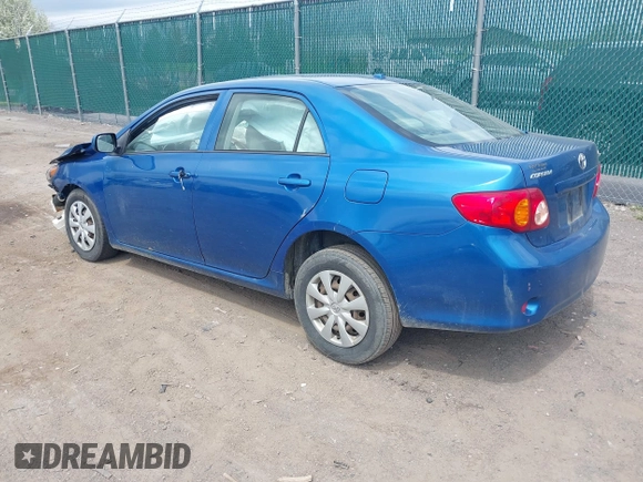 2009 Toyota Corolla with VIN JTDBL40E399046515, listed as a IAAI auction lot 42154947 with 153,041 mi miles. Bid and sale history available at carsss.com. Image 3.