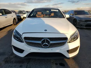 2017 Mercedes-Benz C 300 with VIN WDDWJ4JB8HF358637, listed as a Copart auction lot 84721744 with 56,442 mi miles and Salvage Title. Bid and sale history available at carsss.com. Image 5.
