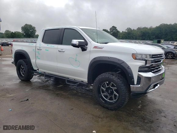 2019 Chevrolet Silverado 1500 LTZ with VIN 1GCUYGEL5KZ131610, listed as a Copart auction lot 64428164 with 0 mi miles and Salvage Title. Bid and sale history available at carsss.com. Image 4.