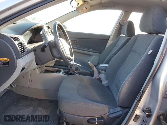 2005 Kia Spectra with VIN KNAFE161955103152, listed as a Copart auction lot 78554024 with 110,142 mi miles and Clean Title. Bid and sale history available at carsss.com. Image 7.