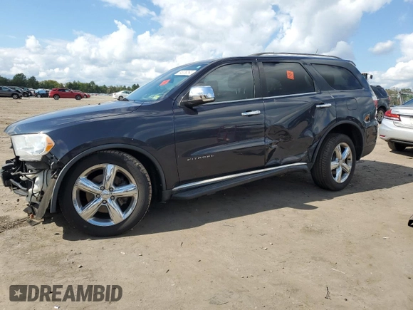 2013 Dodge Durango Citadel with VIN 1C4SDHET6DC592944, listed as a Copart auction lot 74306054 with 87,025 mi miles and Salvage Title. Bid and sale history available at carsss.com. Image 1.