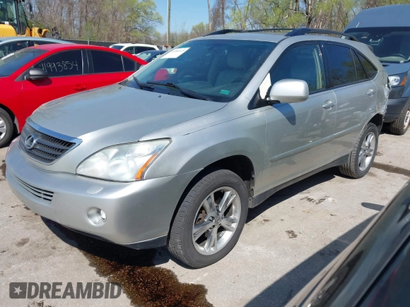 2006 Lexus RX 400h with VIN JTJHW31U360004554, listed as a IAAI auction lot 41986115 with 224,512 mi miles and . Bid and sale history available at DreamBid. Image 2.
