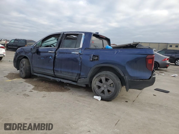 2020 Honda Ridgeline RTL-E with VIN 5FPYK3F71LB013551, listed as a Copart auction lot 37805883 with Not provided miles and . Bid and sale history available at DreamBid. Image 2.