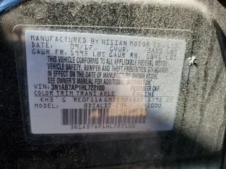 2017 Nissan Sentra SV with VIN 3N1AB7AP1HL722100, listed as a Copart auction lot 53666915 with 147,299 mi miles and Salvage Title. Bid and sale history available at carsss.com. Image 14.
