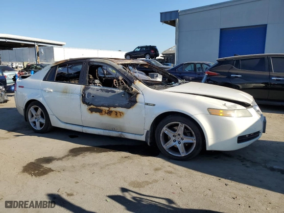 2004 Acura TL with VIN 19UUA662X4A006979, listed as a Copart auction lot 42243415 with 0 mi miles and Non Repairable. Bid and sale history available at carsss.com. Image 4.