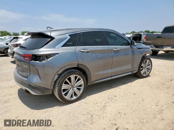 2021 Infiniti QX50 Essential с VIN 3PCAJ5CA4MF101584, выставлен на аукционе Copart как лот 57324295 с пробегом Не указан миль и Списание • Salvage title. История ставок и продаж доступна на DreamBid. Изображение 3.