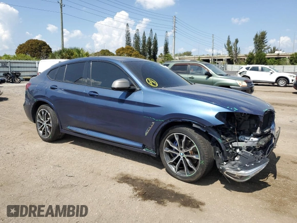 2019 BMW X4 M40i with VIN 5UXUJ5C57KLJ62744, listed as a Copart auction lot 43628303 with 31,448 mi miles. Bid and sale history available at carsss.com. Image 4.