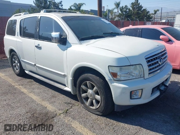 2005 Infiniti QX56 with VIN 5N3AA08A05N801653, listed as a IAAI auction lot 41992769 with 133,373 mi miles. Bid and sale history available at carsss.com. Image 1.