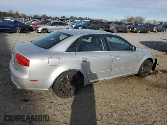 2007 Audi A4 z VIN WAUEH78E17A124903, wystawiony jako Copart lot #82491874 z przebiegiem 138 801 mil mil oraz Czysty tytuł • Clean title. Historia ofert i sprzedaży dostępna na DreamBid. Obrazek 3.