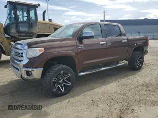 2015 Toyota Tundra 4WD Truck Platinum with VIN 5TFAY5F14FX438207, listed as a Copart auction lot 52706155 with 156,683 mi miles and Clean Title. Bid and sale history available at carsss.com. Image 1.