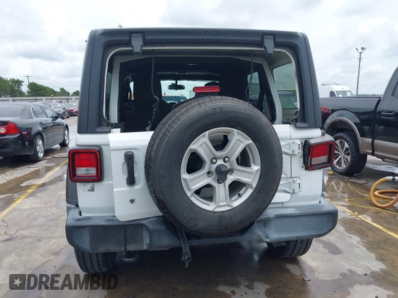 2019 Jeep Wrangler Unlimited Sport S with VIN 1C4HJXDN3KW689739, listed as a IAAI auction lot 42358604 with 73,271 mi miles and . Bid and sale history available at DreamBid. Image 6.