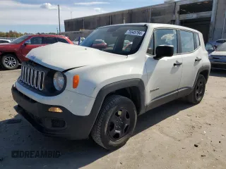 2018 Jeep Renegade Sport with VIN ZACCJBAH8JPJ00138, listed as a Copart auction lot 75545794 with 82,313 mi miles and Salvage Title. Bid and sale history available at carsss.com. Image 1.