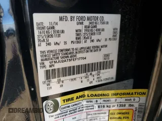 2015 Ford Expedition Limited with VIN 1FMJU2AT5FEF17704, listed as a Copart auction lot 65944915 with 208,894 mi miles and Clean title. Bid and sale history available at DreamBid. Image 13.
