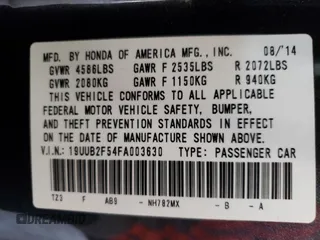 2015 Acura TLX V6 Tech with VIN 19UUB2F54FA003630, listed as a Copart auction lot 49121895 with 171,987 mi miles and Salvage Title. Bid and sale history available at carsss.com. Image 14.