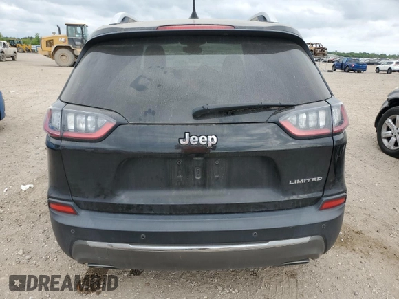 2019 Jeep Cherokee Limited with VIN 1C4PJLDN8KD128291, listed as a Copart auction lot 52923225 with 109,560 mi miles and Salvage Title. Bid and sale history available at DreamBid. Image 6.