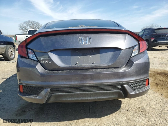2017 Honda Civic Coupe LX with VIN 2HGFC4A56HH301514, listed as a Copart auction lot 48619985 with 99,776 mi miles and Clean Title. Bid and sale history available at carsss.com. Image 6.