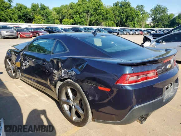 2014 Chevrolet Camaro LT with VIN 2G1FC1E31E9187152, listed as a Copart auction lot 62467045 with Not provided miles and Salvage title. Bid and sale history available at DreamBid. Image 2.