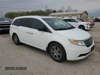 2012 Honda Odyssey EX-L with VIN 5FNRL5H65CB146467, listed as a Copart auction lot 53268135 with 112,340 mi miles and Salvage Title. Bid and sale history available at DreamBid. Image 4.