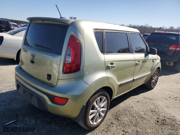2013 Kia Soul with VIN KNDJT2A51D7550595, listed as a Copart auction lot 48865445 with 0 mi miles and Salvage Title. Bid and sale history available at carsss.com. Image 3.