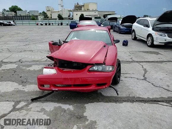 1996 Ford Mustang GT with VIN 1FALP42X4TF131093, listed as a Copart auction lot 61013915 with 158,297 mi miles and Salvage title. Bid and sale history available at DreamBid. Image 13.