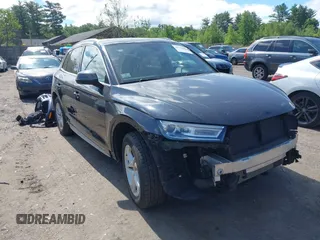 2019 Audi Q5 Premium with VIN WA1ANAFY1K2140603, listed as a IAAI auction lot 42545627 with 57,507 mi miles and . Bid and sale history available at DreamBid. Image 1.