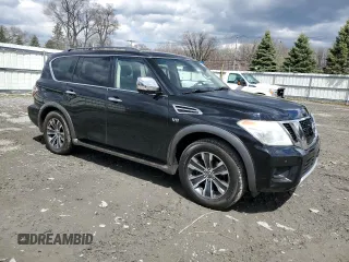 2017 Nissan Armada SV with VIN JN8AY2NC5H9506303, listed as a Copart auction lot 53320355 with 86,953 mi miles and Clean Title. Bid and sale history available at carsss.com. Image 4.
