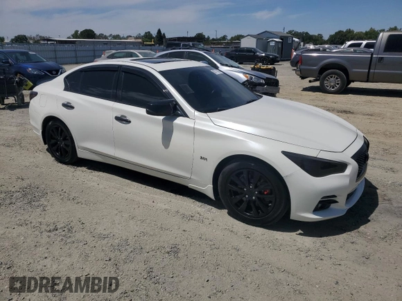 2016 Infiniti Q50 Premium with VIN JN1EV7AP0GM301403, listed as a Copart auction lot 63711085 with 106,226 mi miles and Clean title. Bid and sale history available at DreamBid. Image 4.