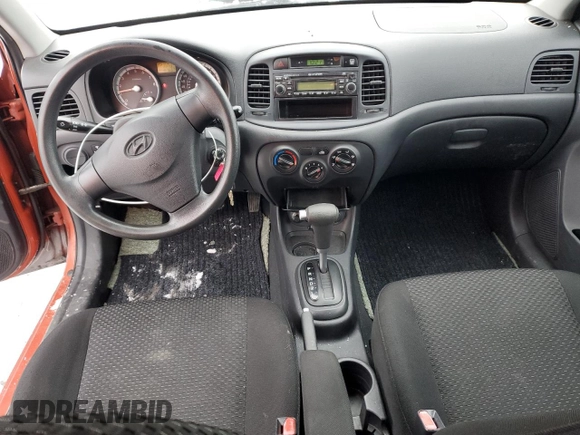 2008 Hyundai Accent Man L with VIN KMHCN35C48U087324, listed as a Copart auction lot 85001354 with 167,667 mi miles and Salvage Title. Bid and sale history available at carsss.com. Image 8.