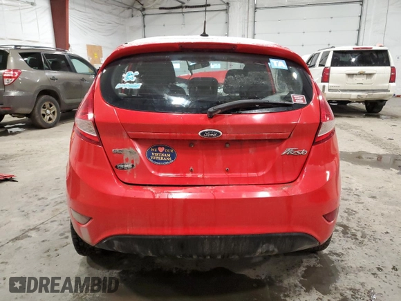 2013 Ford Fiesta SE with VIN 3FADP4EJ1DM170737, listed as a Copart auction lot 50323795 with 0 mi miles and Non Repairable. Bid and sale history available at carsss.com. Image 6.