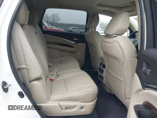 2017 Acura MDX with VIN 5FRYD4H39HB024919, listed as a IAAI auction lot 41785118 with 90,573 mi miles. Bid and sale history available at carsss.com. Image 8.