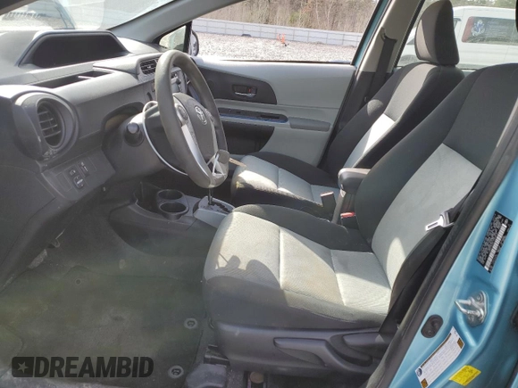 2013 Toyota Prius One with VIN JTDKDTB39D1049512, listed as a Copart auction lot 49312605 with Not Provided miles and Salvage Title. Bid and sale history available at DreamBid. Image 7.