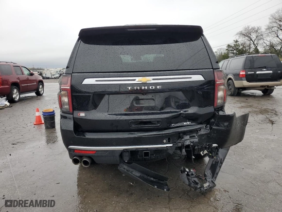 2023 Chevrolet Tahoe Premier with VIN 1GNSKSKDXPR379603, listed as a Copart auction lot 50638965 with 18,949 mi miles and Salvage Title. Bid and sale history available at carsss.com. Image 6.