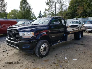 2022 Ram 5500 Tradesman with VIN 3C7WRNDL8NG120166, listed as a Copart auction lot 73638394 with 123,790 mi miles and Salvage Title. Bid and sale history available at carsss.com. Image 1.