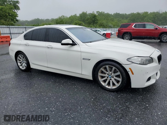 2014 BMW 5 Series 535d xDrive with VIN WBAFV3C52ED684275, listed as a Copart auction lot 58076785 with 90,395 mi miles and Salvage title. Bid and sale history available at DreamBid. Image 4.