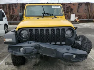 2021 Jeep Wrangler Unlimited Willys with VIN 1C4HJXDN7MW570675, listed as a Copart auction lot 49425805 with 53,687 mi miles and Salvage Title. Bid and sale history available at DreamBid. Image 5.