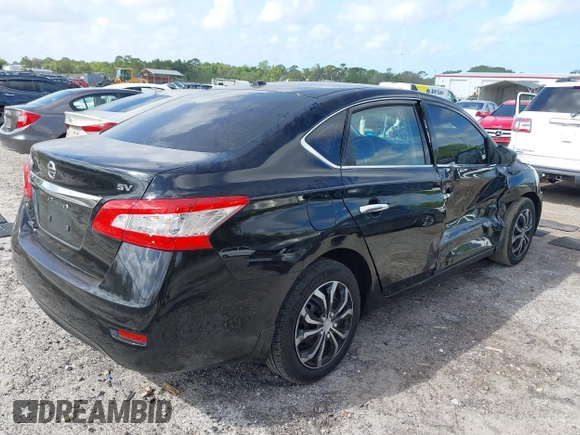 2015 Nissan Sentra SV with VIN 3N1AB7AP0FL628268, listed as a IAAI auction lot 41947178 with 186,460 mi miles and . Bid and sale history available at DreamBid. Image 4.