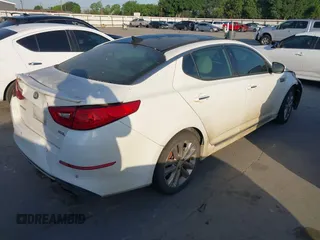 2015 Kia Optima SX Turbo with VIN 5XXGR4A69FG517335, listed as a IAAI auction lot 42014655 with 91,831 mi miles. Bid and sale history available at carsss.com. Image 4.