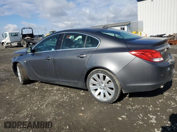 2011 Buick Regal CXL Turbo TO6 with VIN W04G05GV5B1112720, listed as a Copart auction lot 47566325 with 96,633 mi miles and Salvage Title. Bid and sale history available at carsss.com. Image 2.
