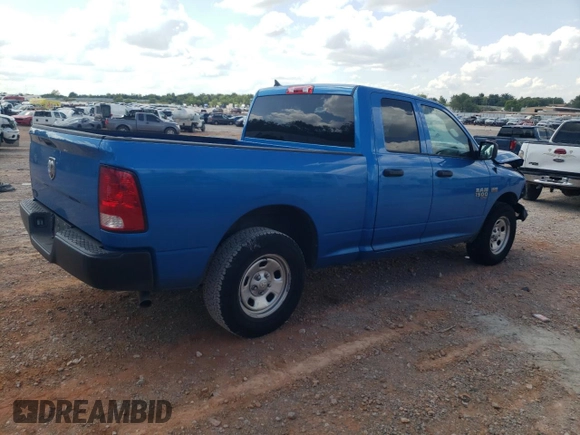 2021 Ram 1500 Classic Tradesman with VIN 1C6RR6FT9MS534620, listed as a Copart auction lot 59203304 with 0 mi miles and Salvage Title. Bid and sale history available at carsss.com. Image 3.