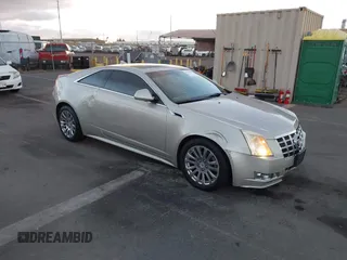 2014 Cadillac CTS Coupe Premium with VIN 1G6DH1E37E0128619, listed as a IAAI auction lot 41194960 with 109,006 mi miles. Bid and sale history available at carsss.com. Image 1.