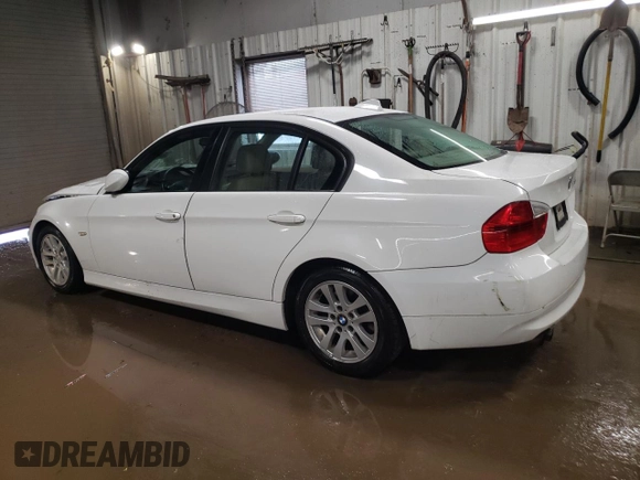 2006 BMW 3 Series 325i with VIN WBAVB13556PT00630, listed as a Copart auction lot 46433895 with 168,688 mi miles and Salvage Title. Bid and sale history available at carsss.com. Image 2.