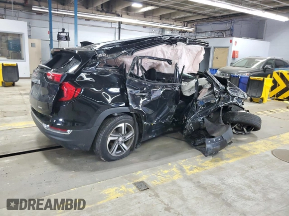 2020 GMC Terrain SLT z VIN 3GKALVEV1LL249562, wystawiony jako Copart lot #60432695 z przebiegiem Nie podano mil oraz Szkoda całkowita • Salvage title. Historia ofert i sprzedaży dostępna na DreamBid. Obrazek 3.