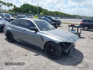 2023 BMW M3 Competition with VIN WBS33AY01PFP51123, listed as a IAAI auction lot 42172640 with 20,502 mi miles and . Bid and sale history available at DreamBid. Image 1.