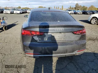 2022 Audi A5 Sportback Premium with VIN WAUABCF52NA009879, listed as a Copart auction lot 78886314 with 57,606 mi miles and Salvage Title. Bid and sale history available at carsss.com. Image 6.