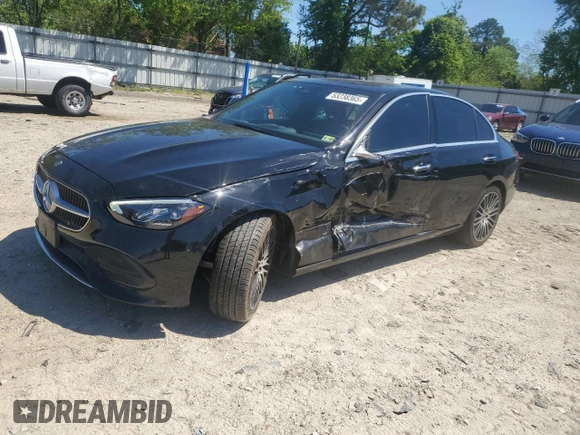 2022 Mercedes-Benz C 300 z VIN W1KAF4GB3NR009205, wystawiony jako Copart lot #53238365 z przebiegiem 30 572 mil mil oraz Szkoda całkowita • Salvage title. Historia ofert i sprzedaży dostępna na DreamBid. Obrazek 1.