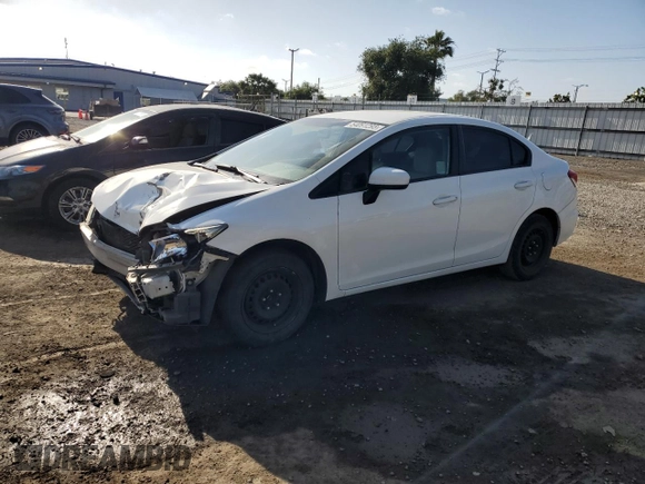2015 Honda Civic Sedan LX with VIN 19XFB2F51FE239737, listed as a Copart auction lot 54091295 with 147,042 mi miles and Salvage Title. Bid and sale history available at carsss.com. Image 1.